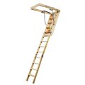 American Stairways Husky 655 Series Disappearing Stairway, 10 ft H Ceiling, 13Step, 300 lb, 1 ft W Step 6255410